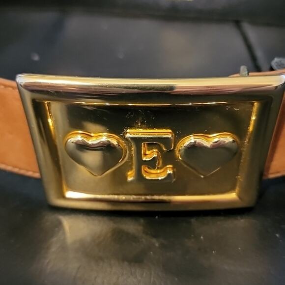 ESCADA MADE IN ITALY LARGE E BELT & BUCKLE SIZE 36 299-730-36 main image 6